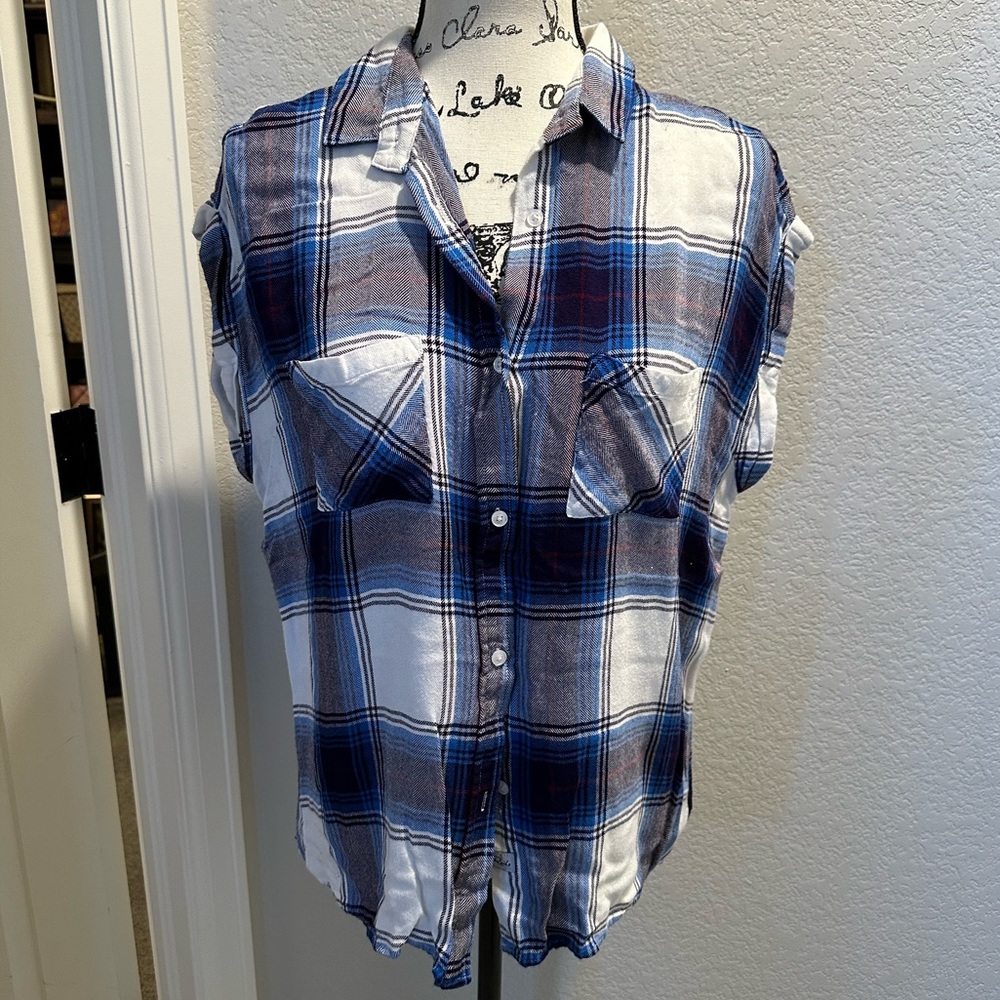 Rails Sleeveless Button Up - image 1